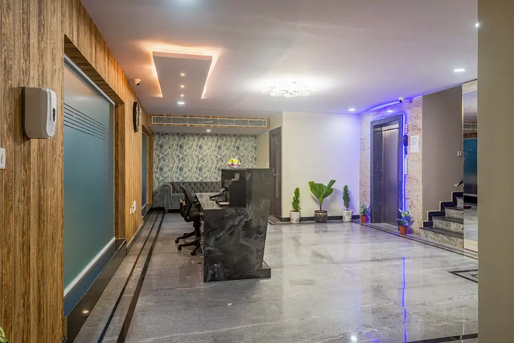 Zenith Suites lobby and reception area
