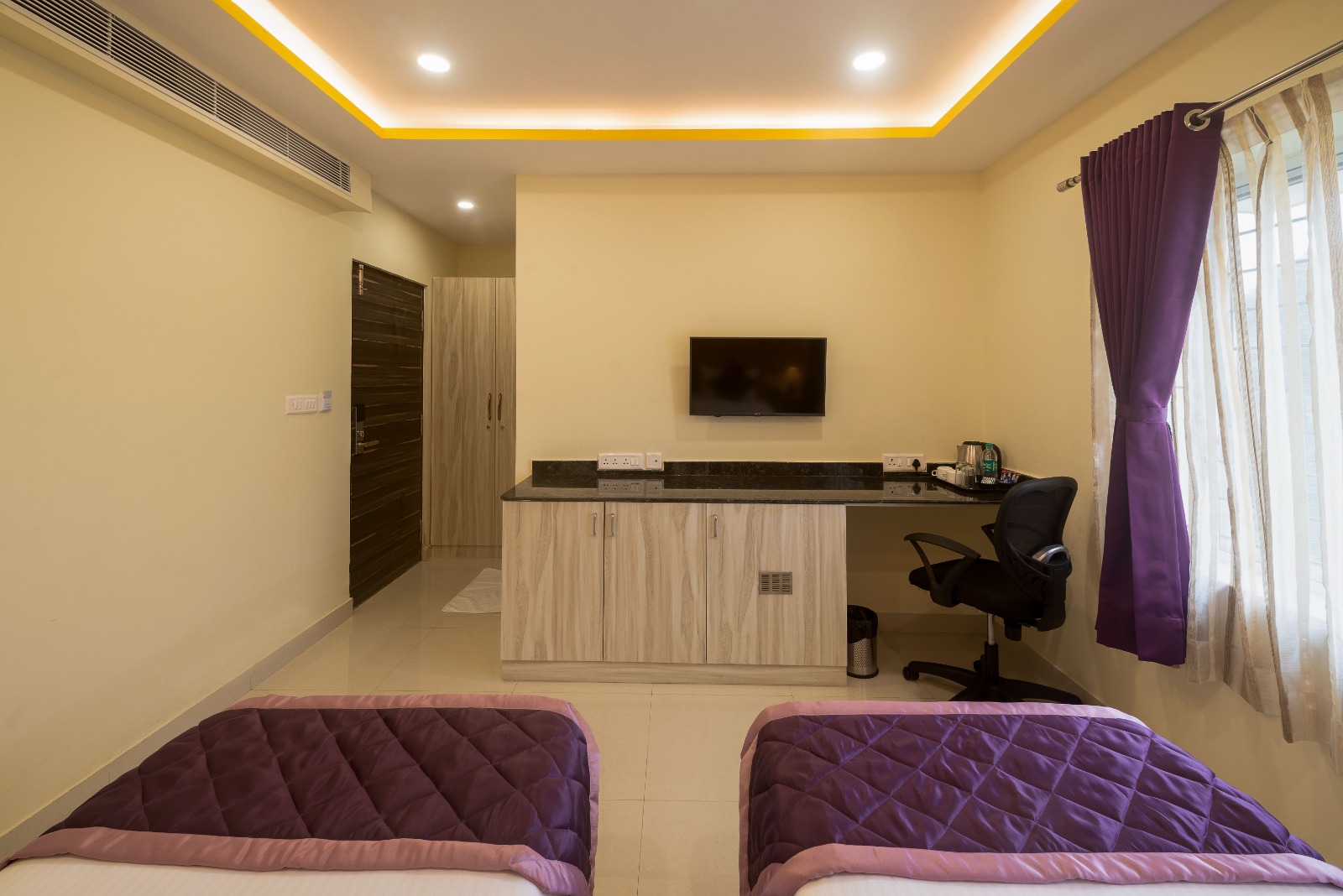 Standard Room bathroom at Zenith Suites